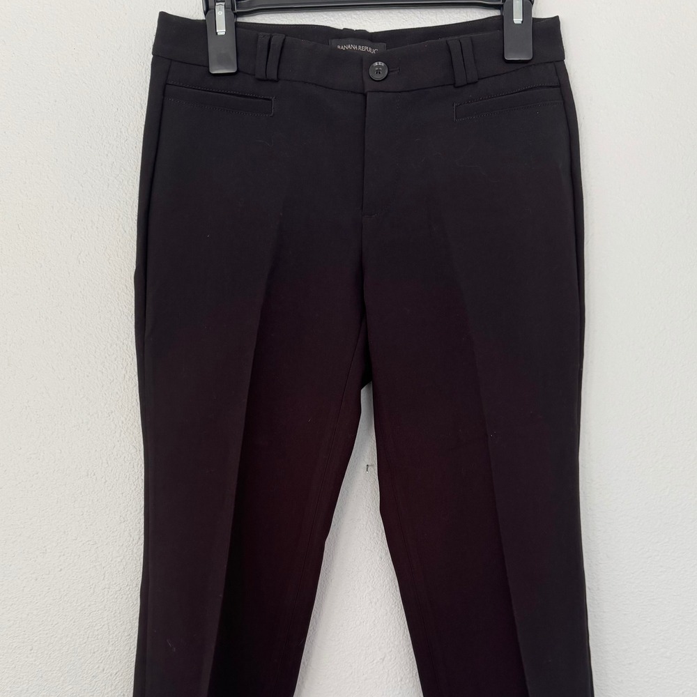 Banana Republic Logan Crop Pants Black Size 2 Career Business Casual‎